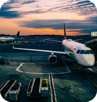 Plane in airport